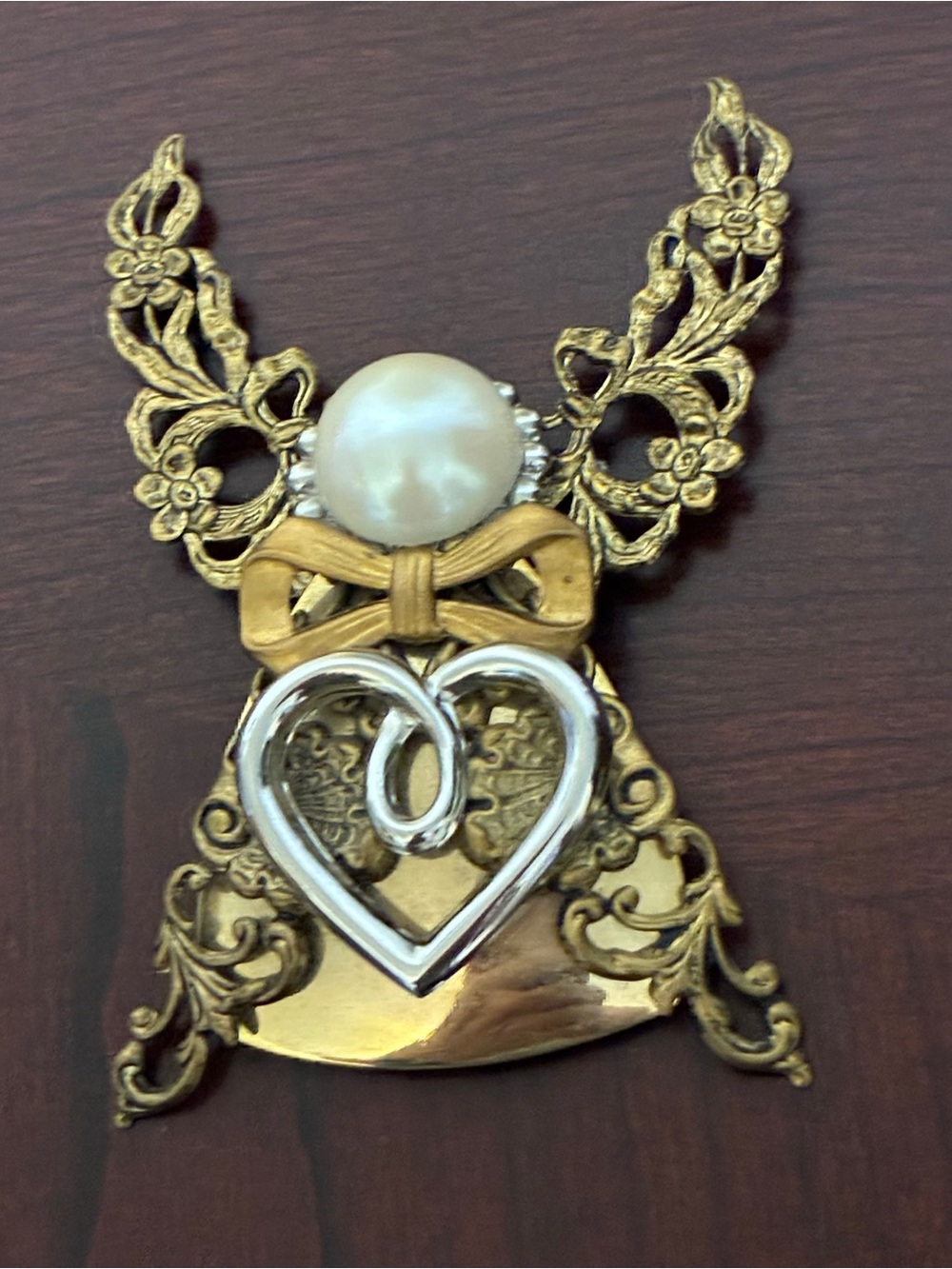 Beautiful, Vintage, Jane Signed, Angel Brooch